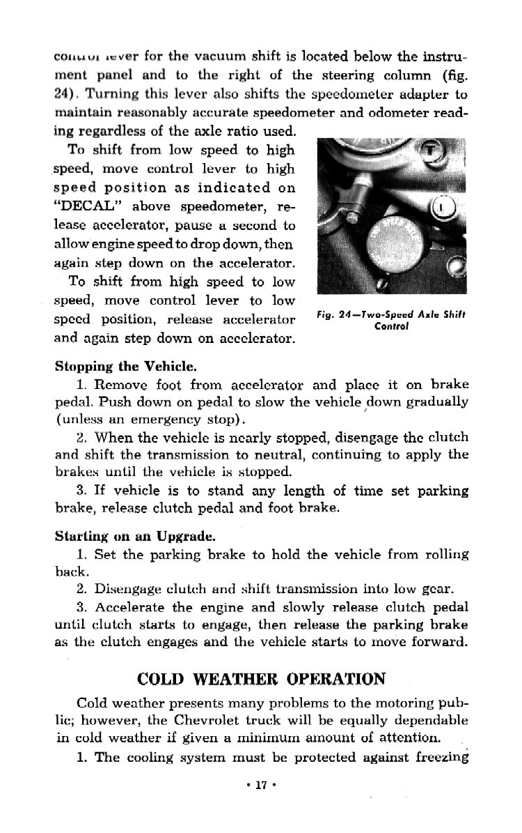 1953 Chevrolet Trucks Operators Manual Page 6